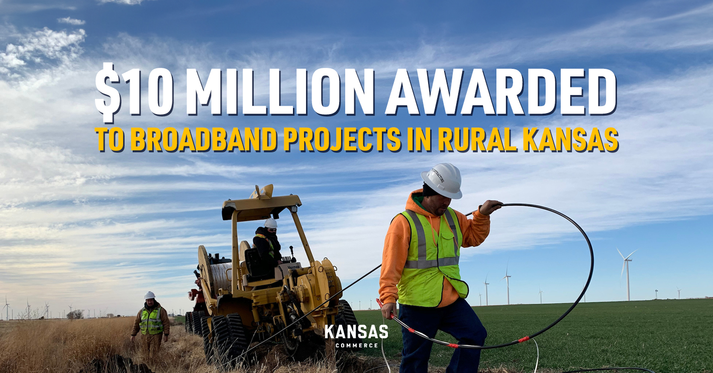 Governor Kelly Announces $10M for Broadband Projects in Rural Kansas